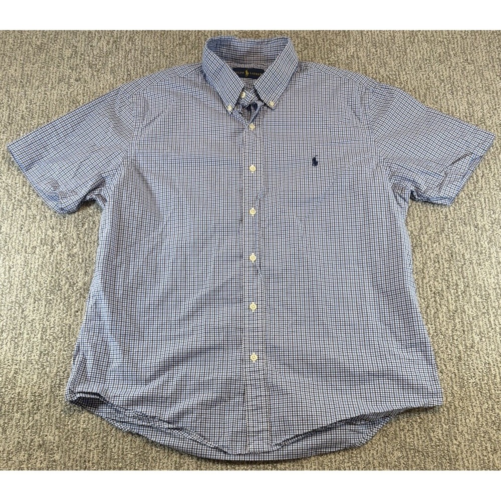 Polo Ralph Lauren Button Down Shirt Men's XL Classic Fit Plaid Preppy - Picture 2 of 7